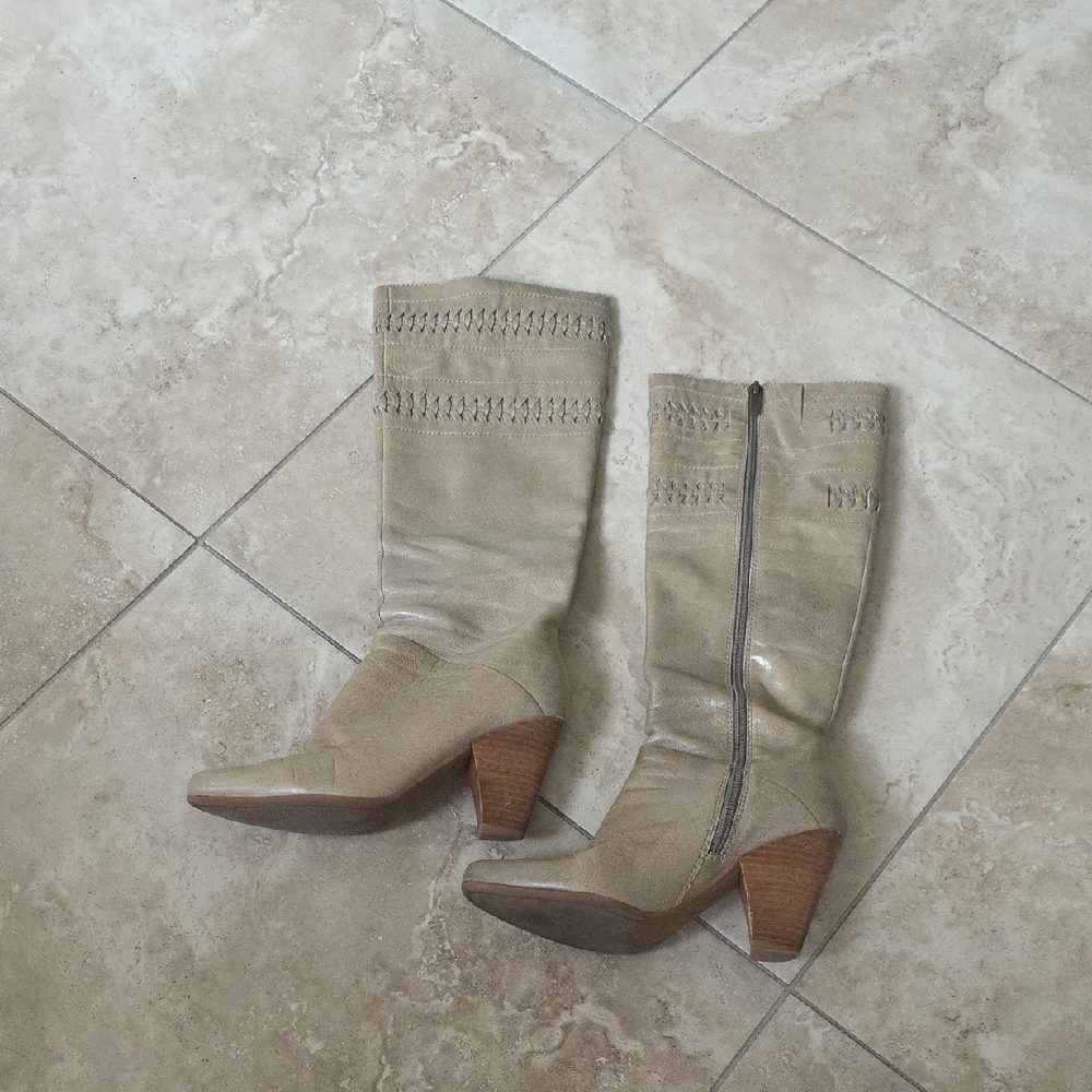 Stylish Tan Knee-High Boots